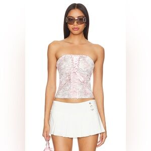 I.AM.GIA White Pleated Mini Skirt